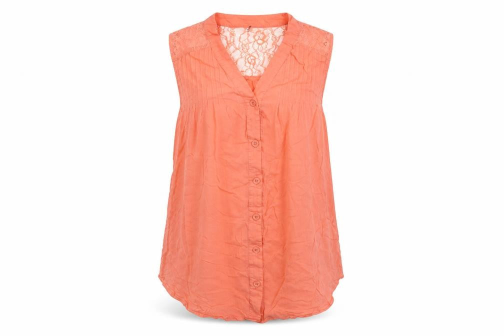 Love Tree Womens Orange   Basic T-Shirt Size S