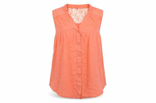 Love Tree Womens Orange   Basic T-Shirt Size S