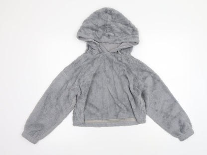 Preloved New Look Girls Grey   Pullover Jumper Size 10-11 Years  - washable mark - Front