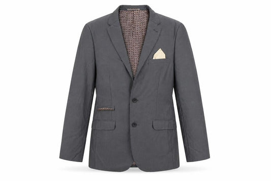 Fellini Womens Grey   Jacket Suit Size 10  - polyester