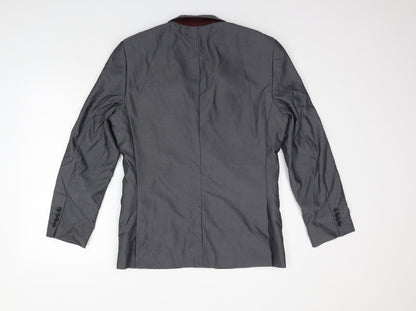 Fellini Womens Grey   Jacket Suit Size 10  - polyester