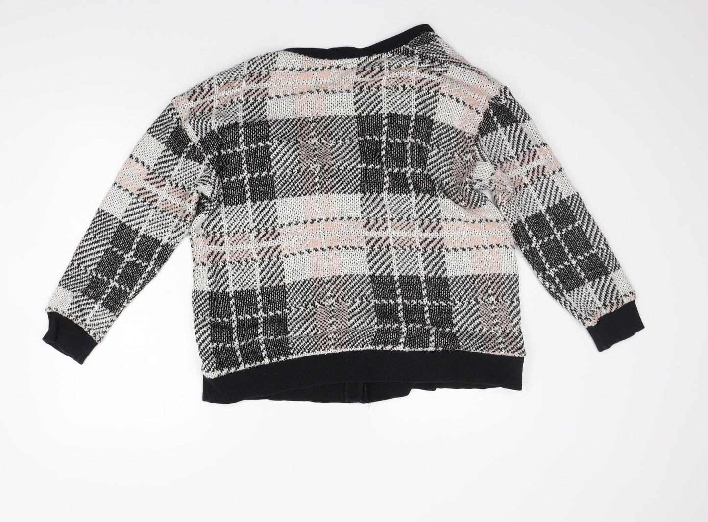 New Look Womens Beige Check  Cardigan Jumper Size S