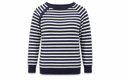 Divided Womens Blue Striped  Pullover Jumper Size 8