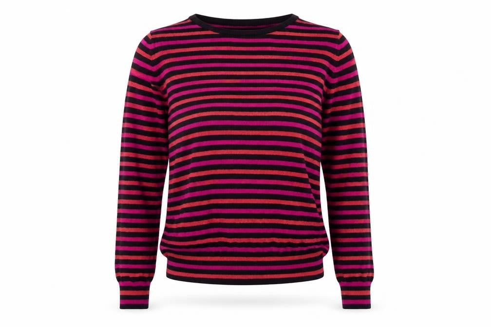 Marks & Spencer Womens Beige Striped  Pullover Jumper Size 10