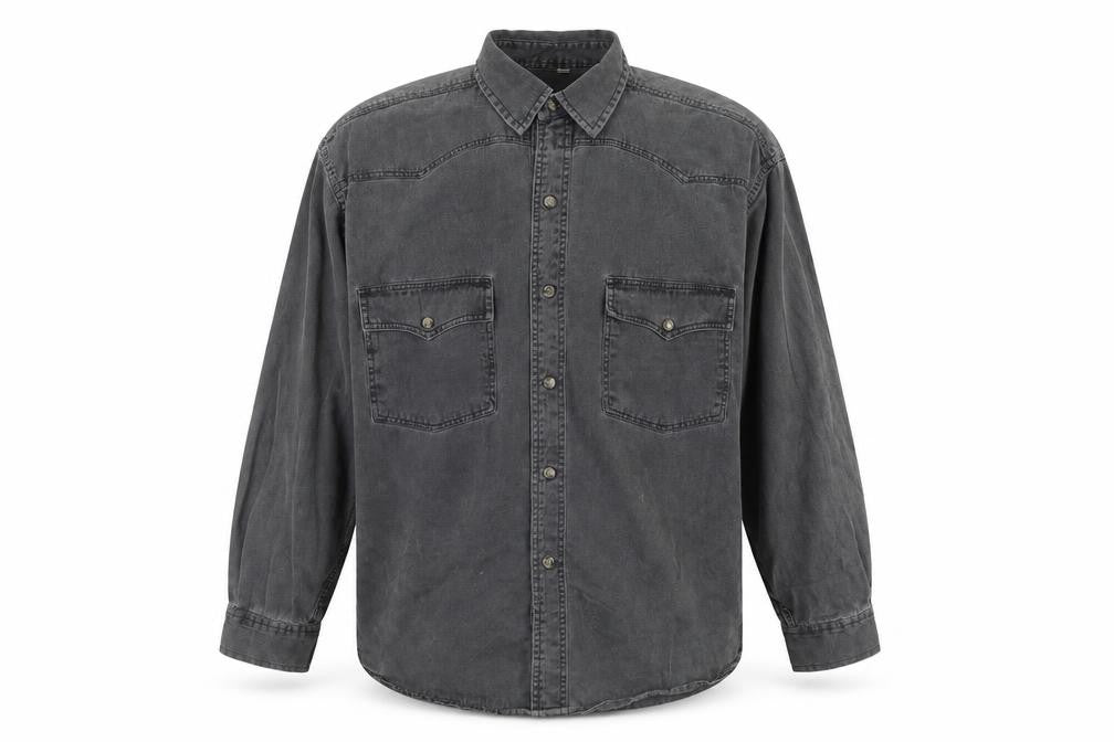 RL sportswear Mens Grey    Button-Up Size M