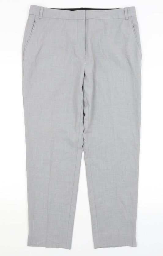 Camaieu Womens Grey   Dress Pants Trousers Size 16 L28 in