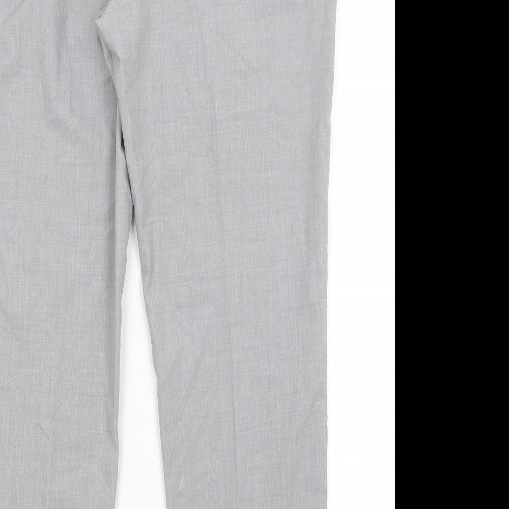 Camaieu Womens Grey   Dress Pants Trousers Size 16 L28 in