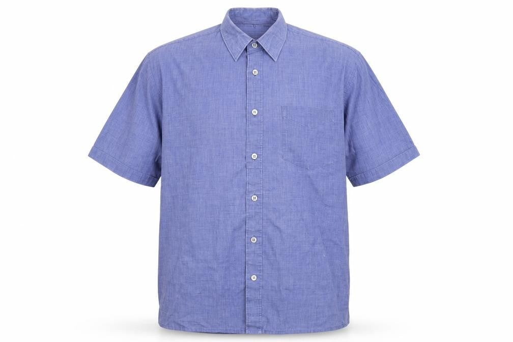 Barney Miller Mens Blue    Button-Up Size M