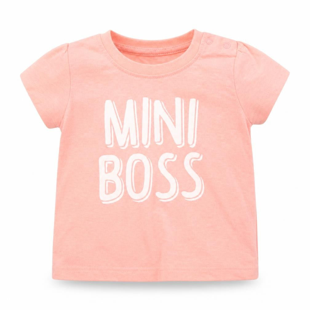 Primark Baby Orange   Basic T-Shirt Size 6-9 Months  - Mini Boss