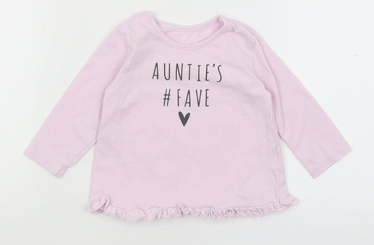 George Baby Purple   Basic T-Shirt Size 3-6 Months  - Auntie's Fave
