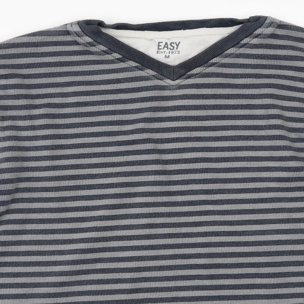 Matalan Mens Grey Striped  Pullover Sweatshirt Size M