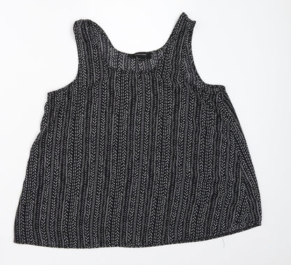 Additional front view of Atmosphere women’s black basic blouse, size UK 10