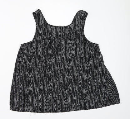 Back view of Atmosphere women’s black basic blouse, size UK 10