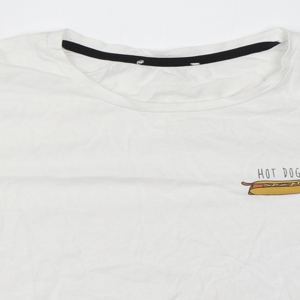 New Look Girls White   Basic T-Shirt Size S