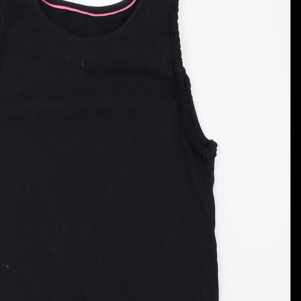George Girls Black   Basic Tank Size 11-12 Years