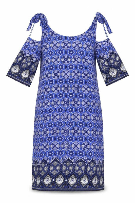 George Womens Blue Geometric  Shift  Size 8