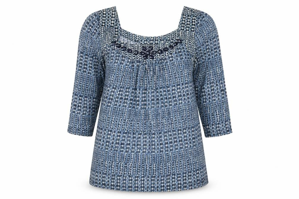 Preworn Womens Blue   Basic Blouse Size 12