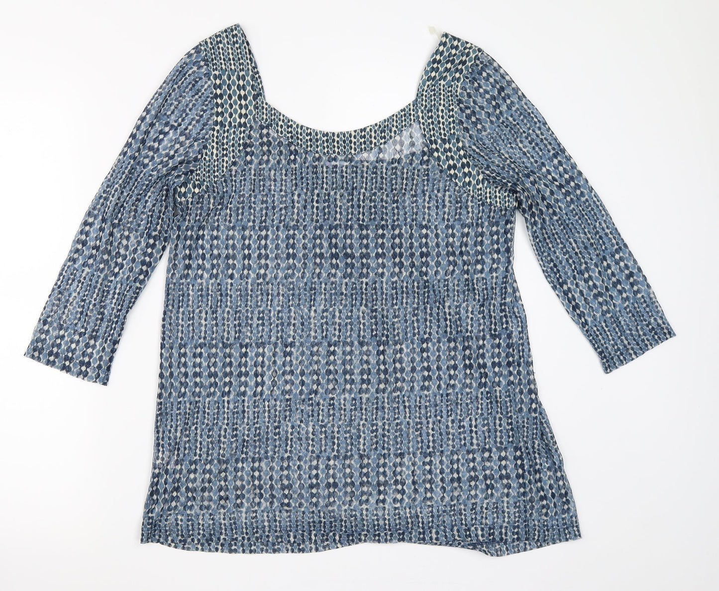Preworn Womens Blue   Basic Blouse Size 12