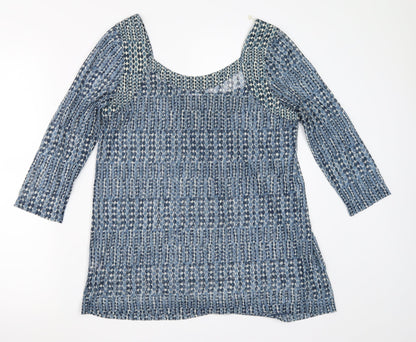 Preworn Womens Blue   Basic Blouse Size 12