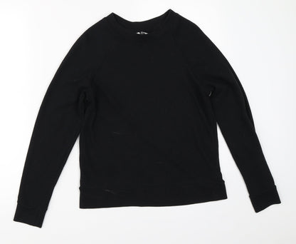 H&M Womens Black   Pullover Hoodie Size S