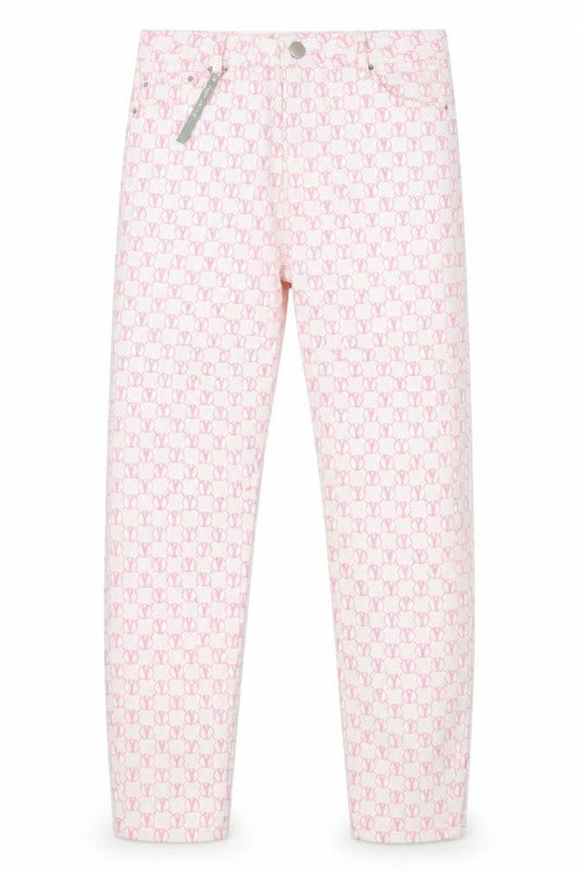 ASOS Womens White Geometric Denim Skinny Jeans Size 34 in L32 in