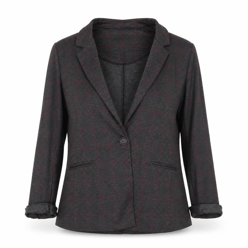 Newlook Womens Grey Check  Jacket Blazer Size 10