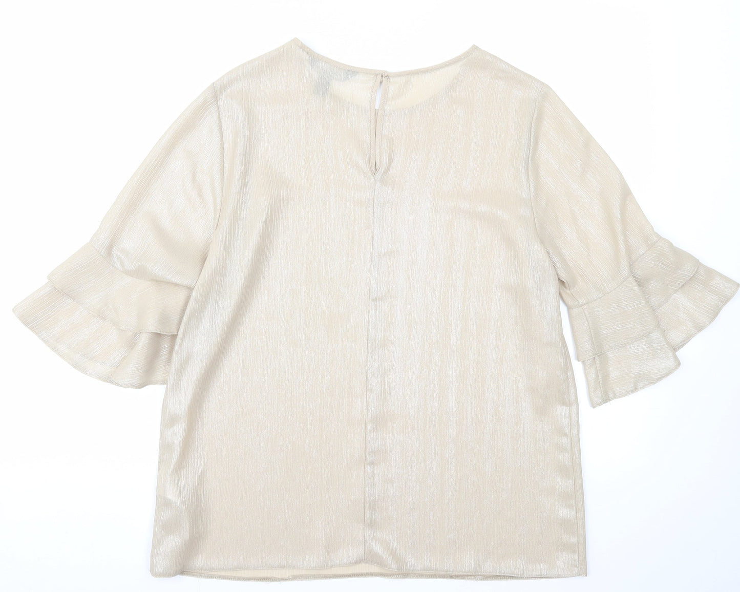 Newlook Womens Gold   Basic Blouse Size 10