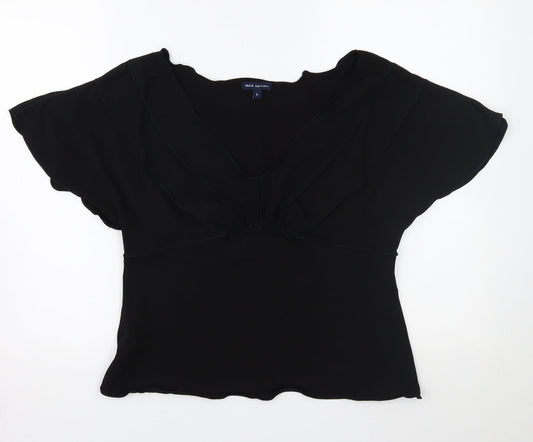 Max Edition Womens Black   Basic T-Shirt Size L
