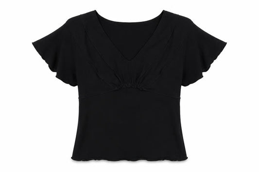 Max Edition Womens Black   Basic T-Shirt Size L