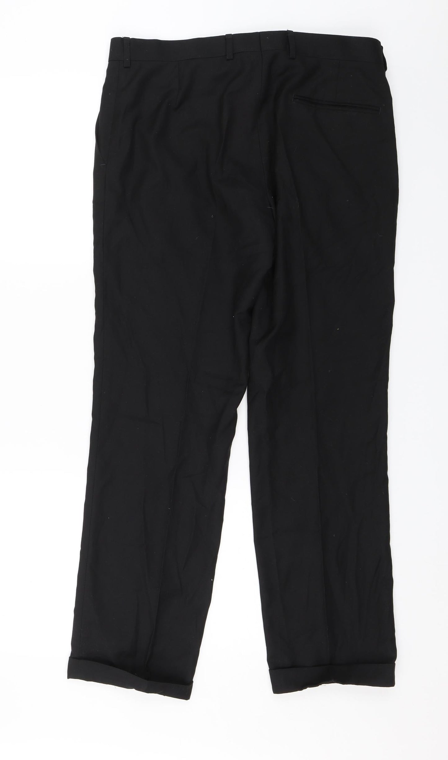Taylor & Wright Mens Black   Dress Pants Trousers Size 32 in L26 in