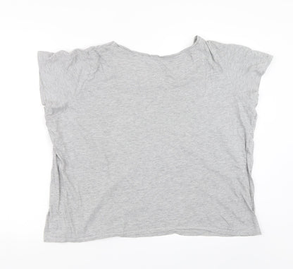 Preloved Primark Womens Grey   Basic T-Shirt Size 2XL - Back