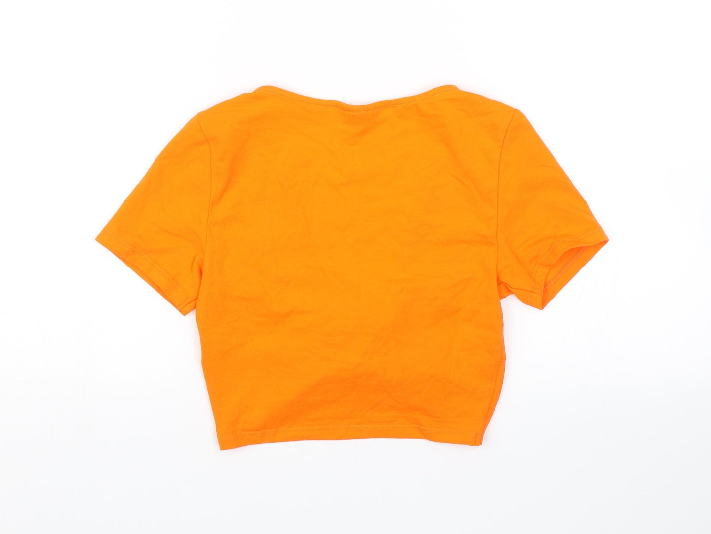 Topshop Womens Orange   Basic Blouse Size 8