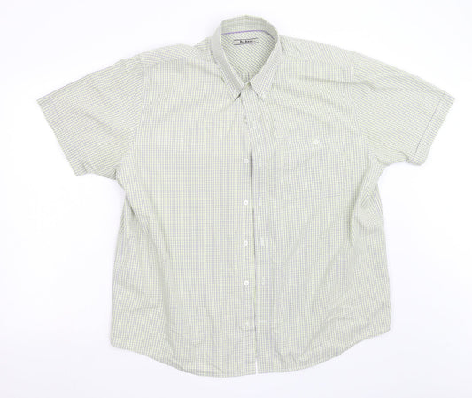 Haggar Mens Multicoloured Striped   Button-Up Size XL