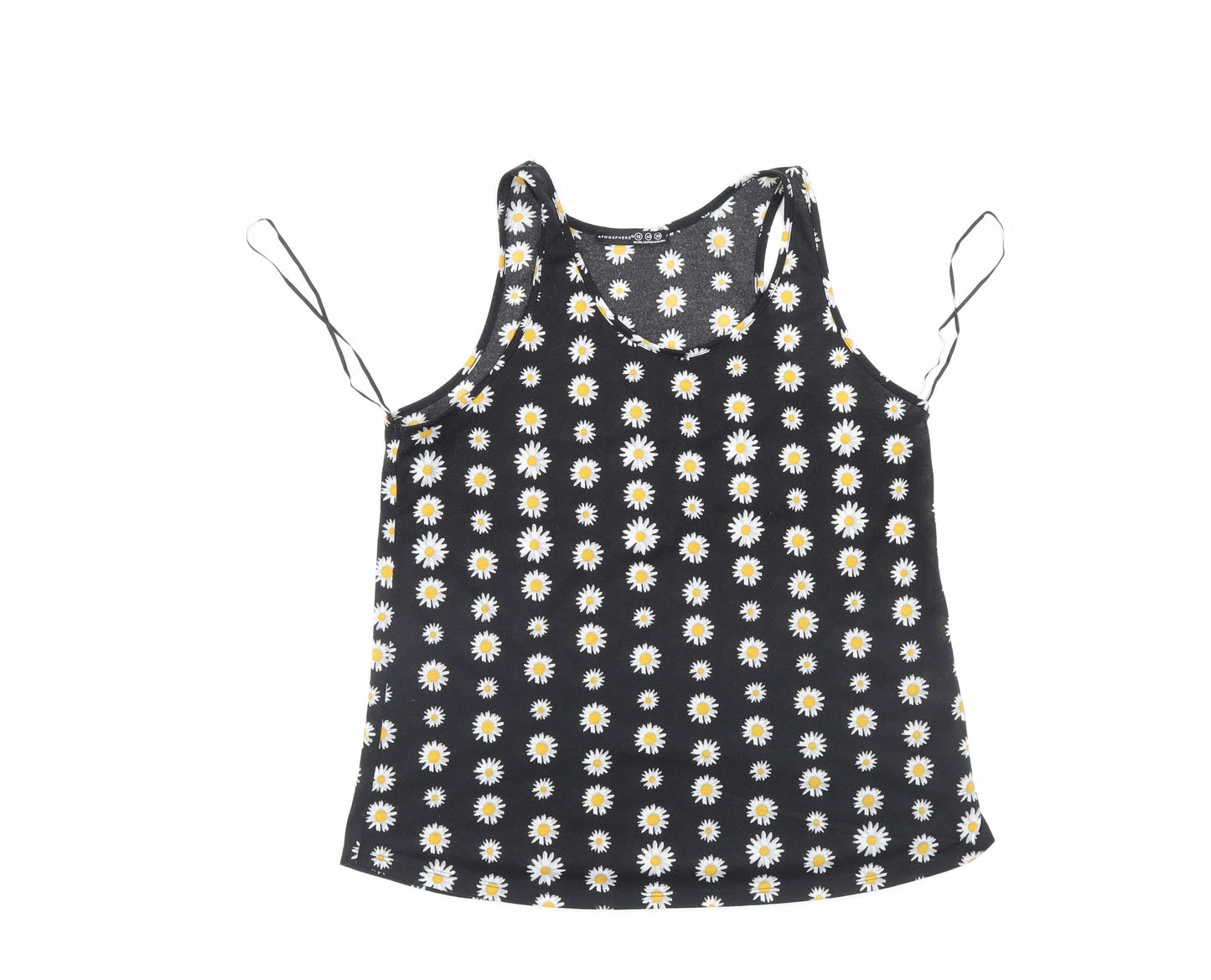 Atmosphere Womens Black Floral  Basic Blouse Size 12