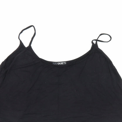 Quiz Womens Black   Basic Tank Size 14