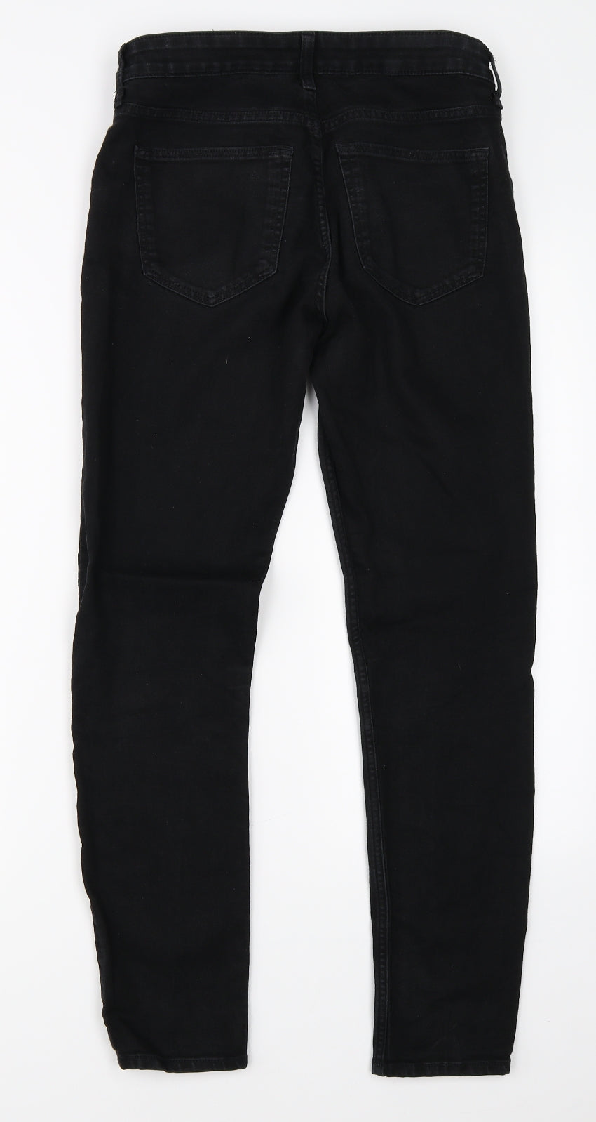 Preworn Mens Black  Denim Skinny Jeans Size 27 L27 in