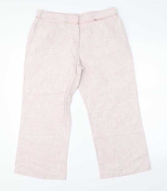 Preworn Womens Pink   Cropped Trousers Size 30 in L23 in