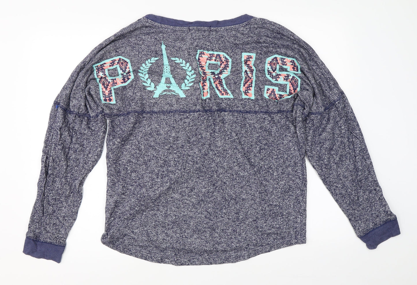 Derek Heart Womens Blue   Pullover Jumper Size L  - paris