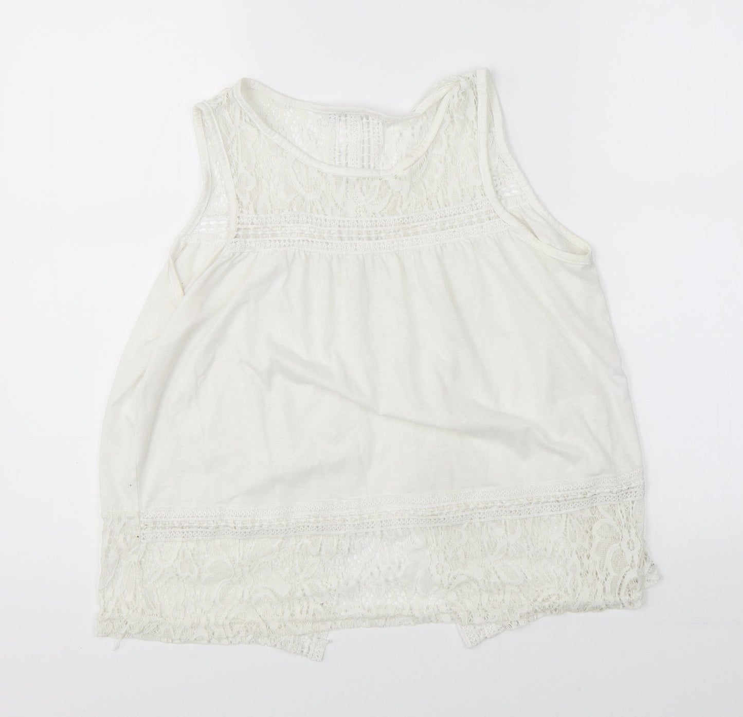Preworn Womens White   Basic Blouse Size M