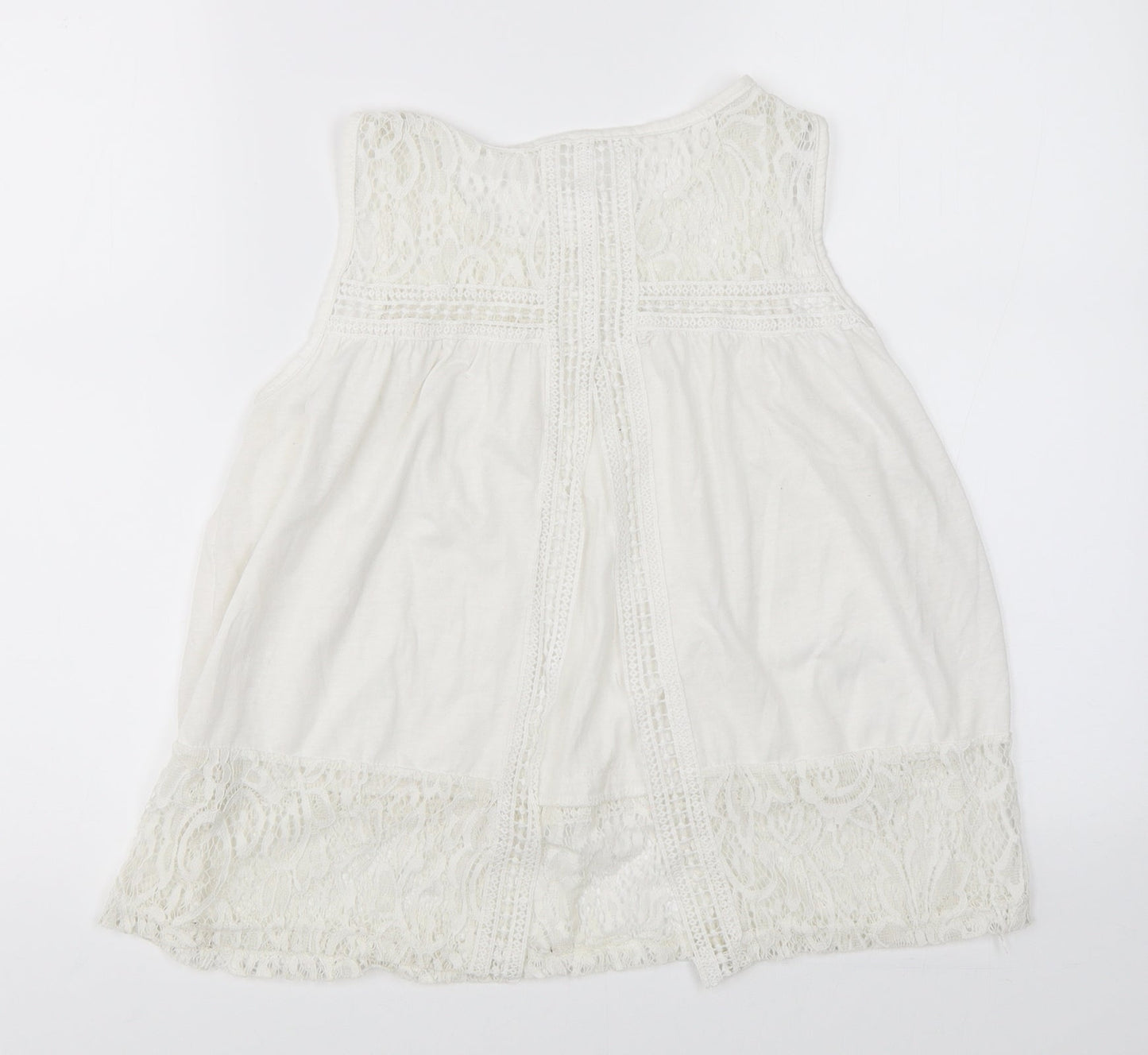 Preworn Womens White   Basic Blouse Size M