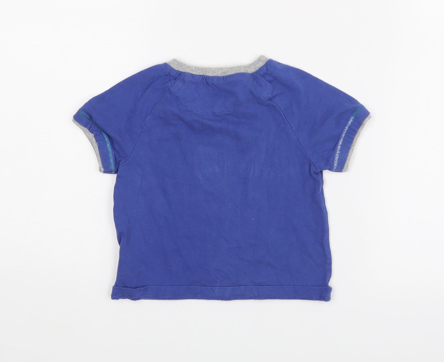 Mothercare Baby Blue   Basic T-Shirt Size 9-12 Months  - Laugh out loud