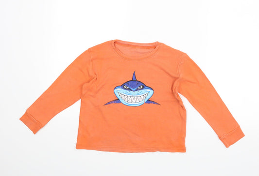 Preworn Boys Orange   Pullover T-Shirt