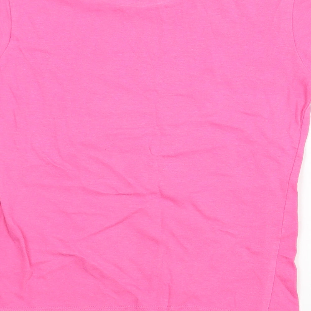Minx Girls Pink   Basic T-Shirt Size 5-6 Years  - Paris, New York, London, Tokyo