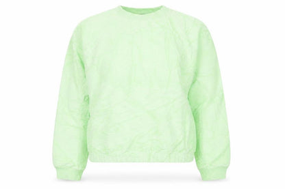 H&M Womens Green  Corduroy Pullover Sweatshirt Size M