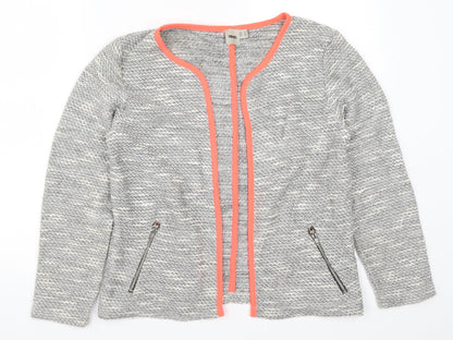 Additional front view of ASOS women’s grey jacket, size UK 10
