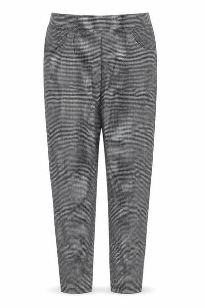 New Look Womens Grey Check  Trousers  Size 14 L27 in
