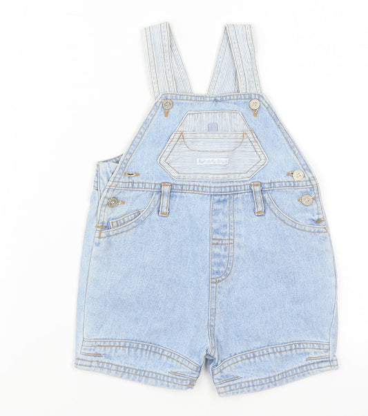 Early Days Baby Blue  Denim Dungaree One-Piece Size 6-9 Months