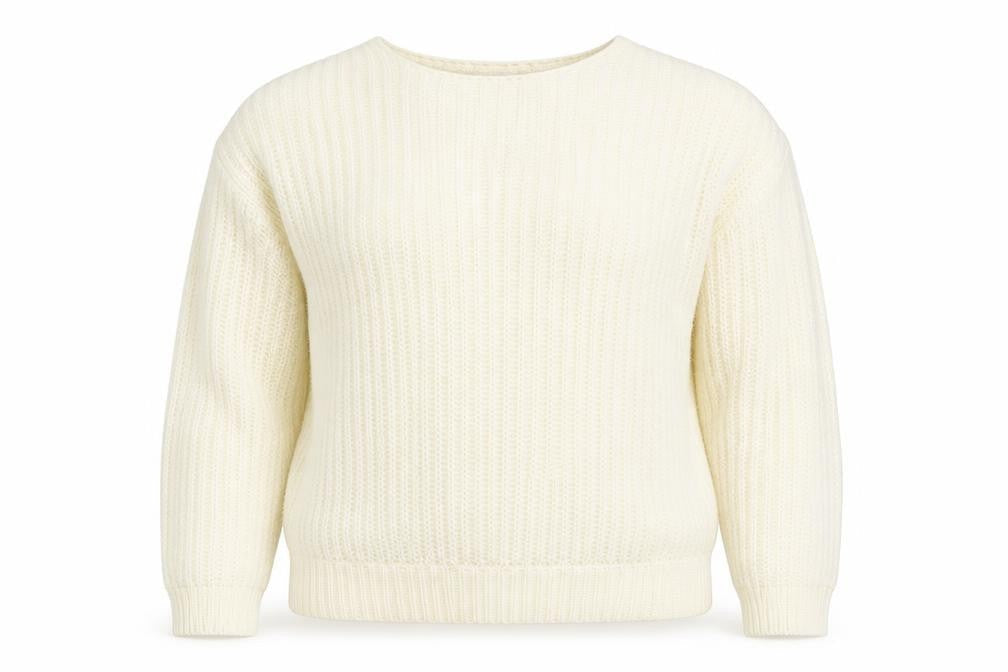 ASOS Womens Ivory  Knit Pullover Jumper Size 10  - Open Back