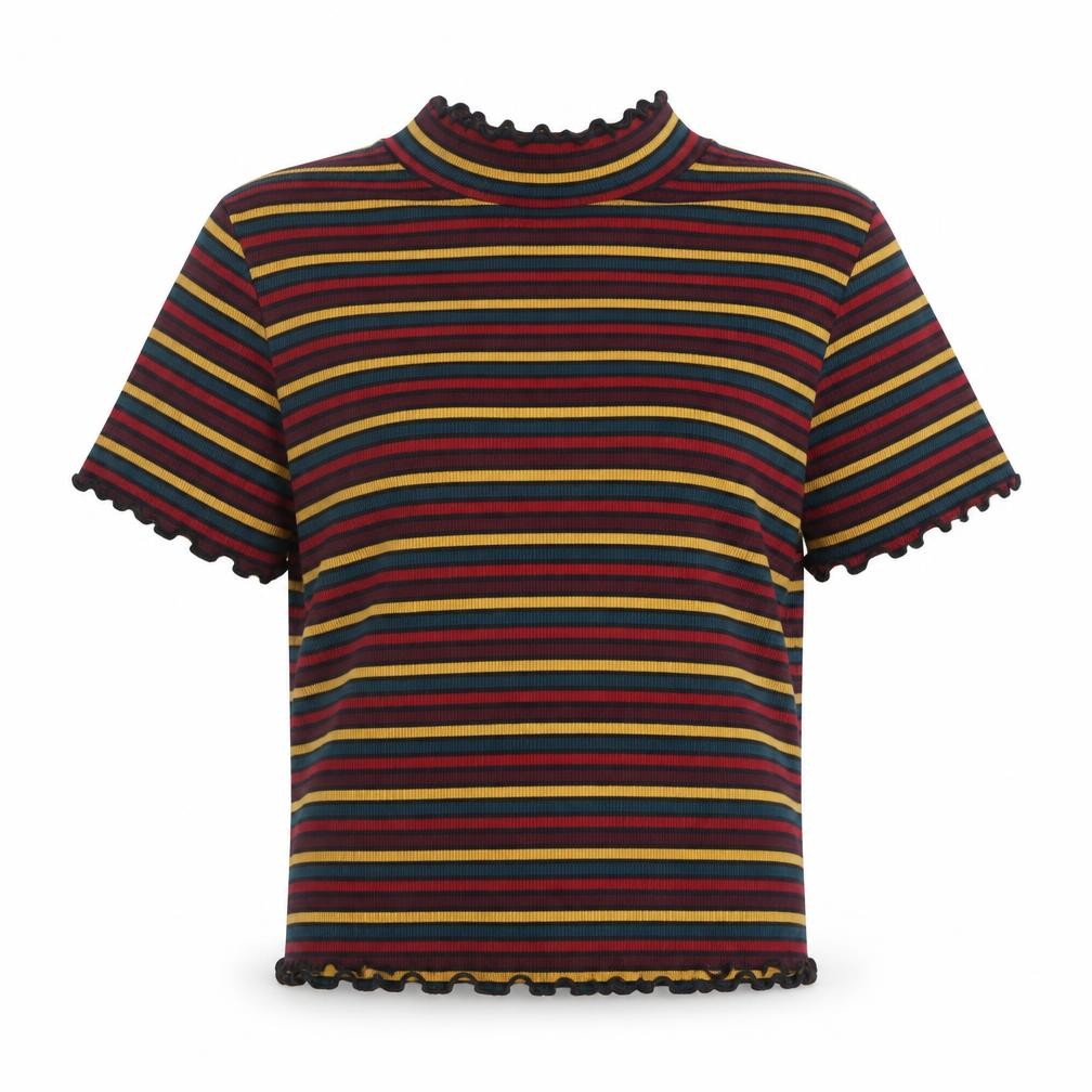 Primark Womens Red Striped  Pullover Jumper Size 6