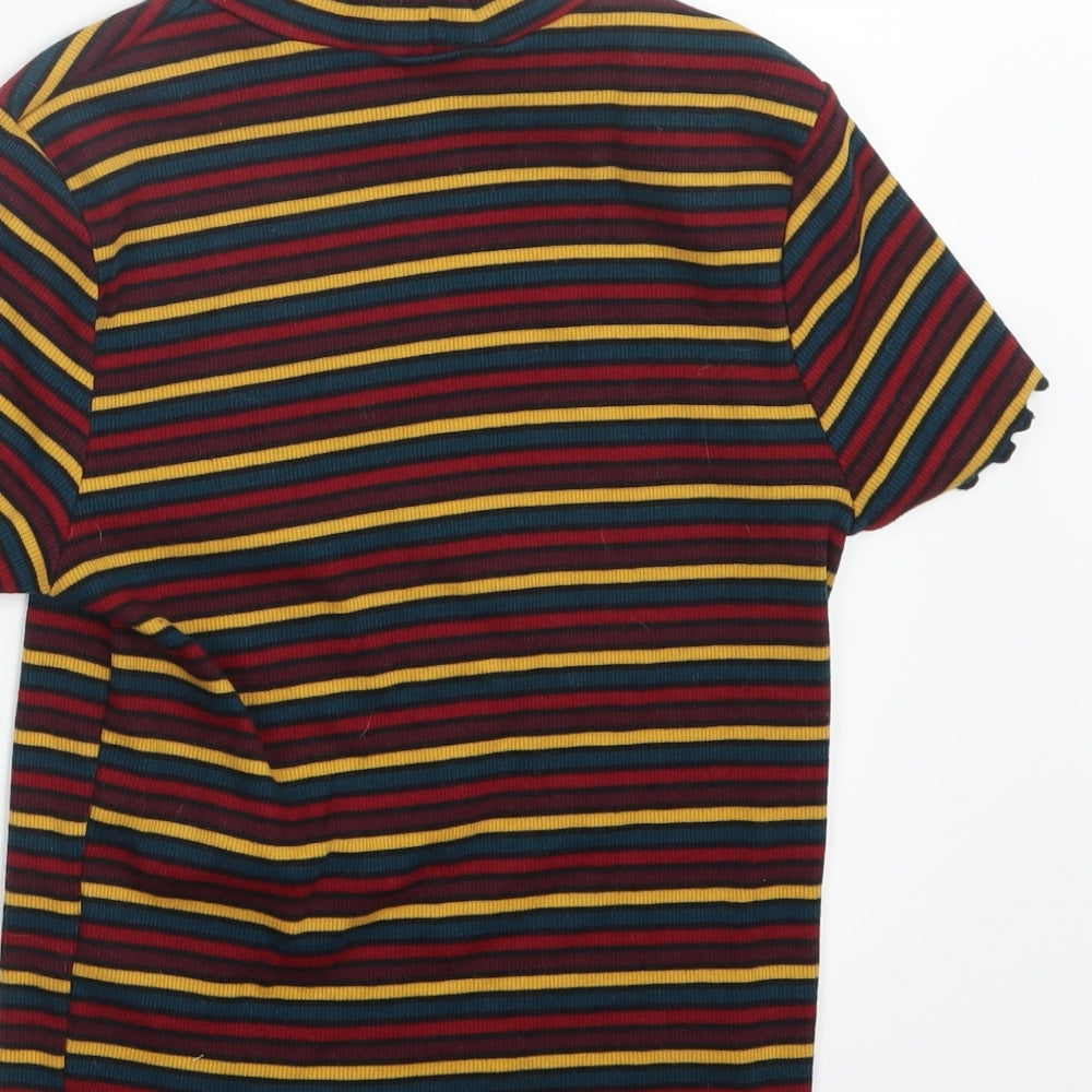 Primark Womens Red Striped  Pullover Jumper Size 6